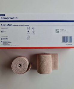 Comprilan S %100 Pamuk Kısa Germe Kompresyon Bandajı 6 cm X 5m