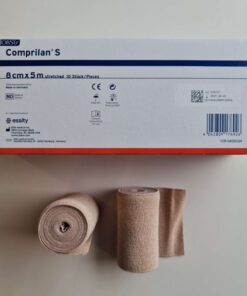 Comprilan S %100 Pamuk Kısa Germe Kompresyon Bandajı 8 cm X 5m