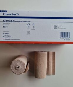 Comprilan S %100 Pamuk Kısa Germe Kompresyon Bandajı 10 cm X 5m