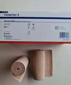 Comprilan S %100 Pamuk Kısa Germe Kompresyon Bandajı 12 cm X 5m