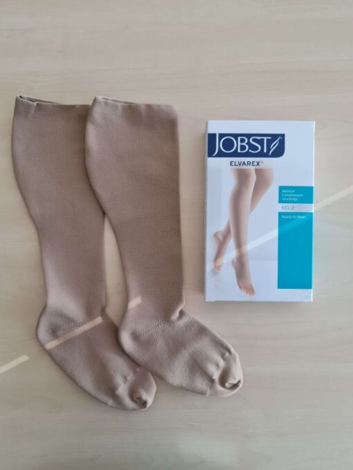 Jobst Elvarex Diz Altı Kapalı Burun Kompresyon Çorabı Kısa Boy